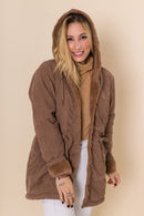 Parka marrom